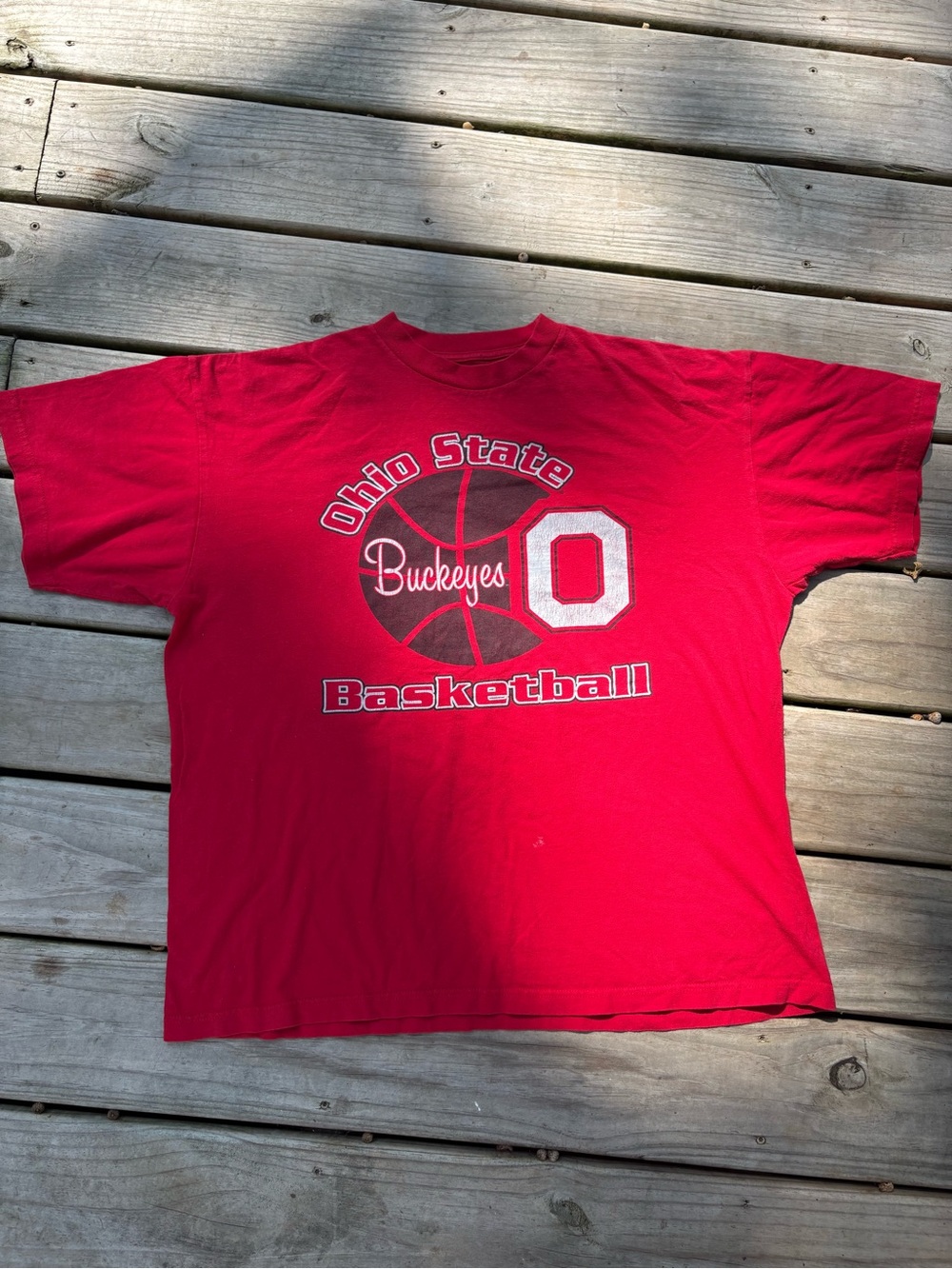 Champs Red Ohio State Buckeyes Basketball Tee